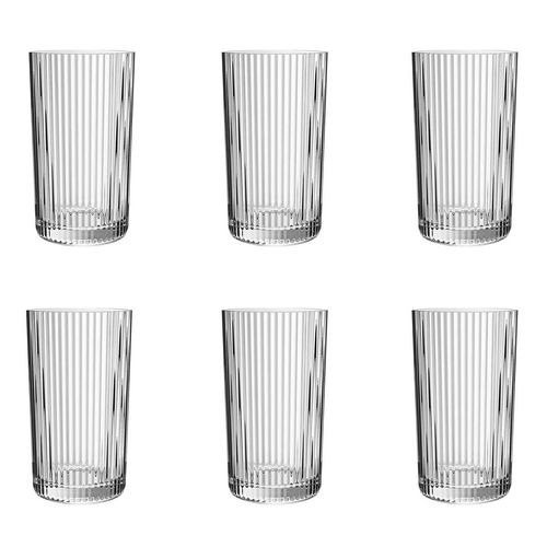 Jogo de Copos Graffiato Long 6 Peças 420ml em Vidro Hauskraft