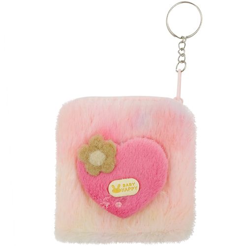 Porta Níquel de Pelúcia 10x10cm em Poliéster Interponte