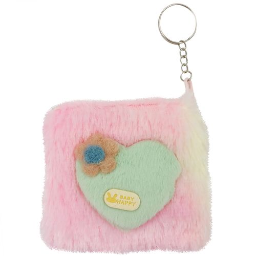 Porta Níquel de Pelúcia 10x10cm em Poliéster Interponte