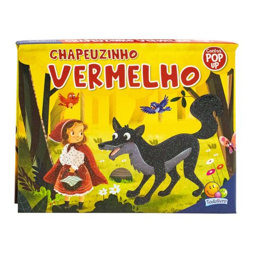 Contos Pop Up Chapeuzinho Vermelho 19cm em Papel Todo Livro