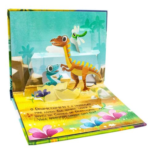 Contos Pop Up Dinossauros 19cm em Papel Todo Livro