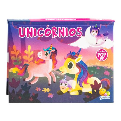 Contos Pop Up Unicórnios 19cm em Papel Todo Livro