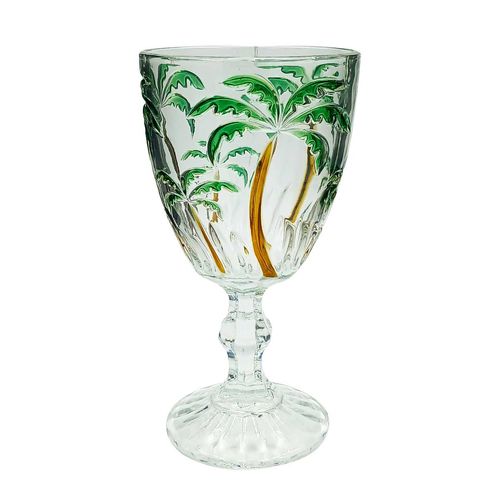 Jogo de Taças Palm Tree 6 Peças 340ml em Vidro Kehome