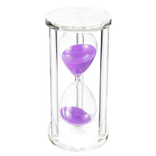 Ampulheta Decorativa 11,5x6,5cm 1 Minuto em Vidro Forbees