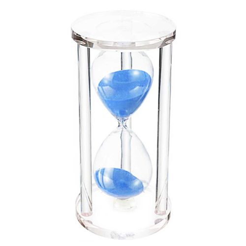 Ampulheta Decorativa 11,5x6,5cm 1 Minuto em Vidro Forbees
