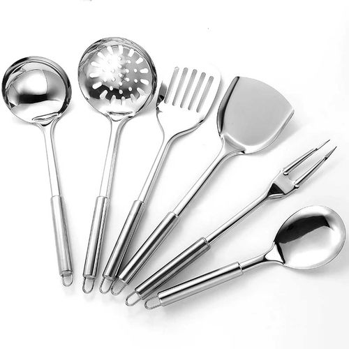 Kit Utensílios De Cozinha 7 Peças Em Inox Clink
