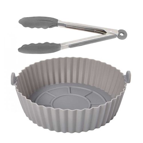 Forma Redonda P/ Air Fryer + Pegador Em Silicone Ckink