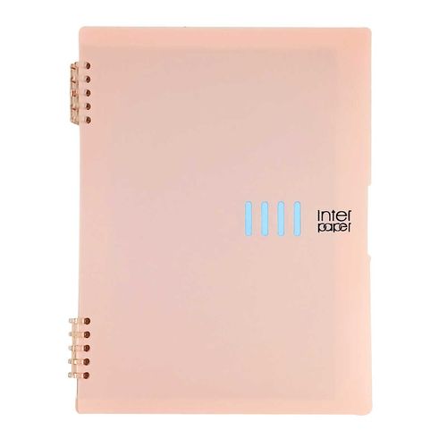 Caderno C/ Porta Documentos B5 em Plástico Interponte