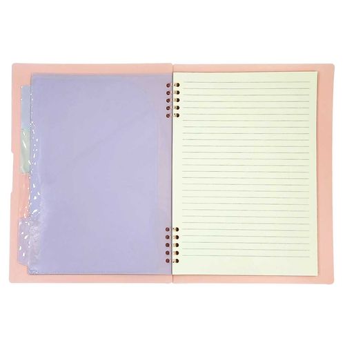 Caderno C/ Porta Documentos B5 em Plástico Interponte