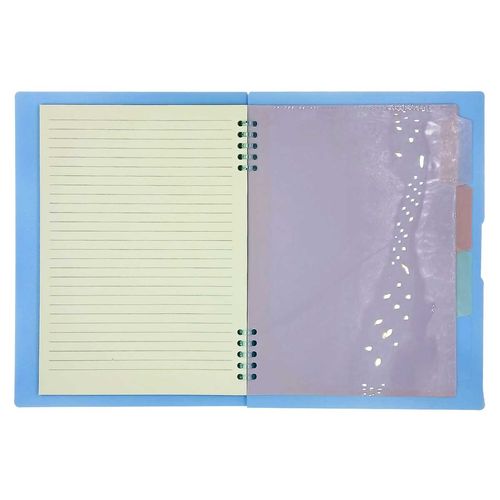 Caderno C/ Porta Documentos B5 em Plástico Interponte