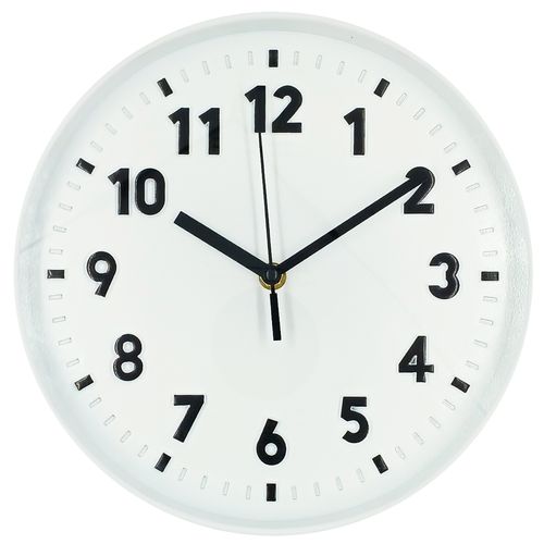 Relógio de Parede Redondo 25cm em Plástico FWB