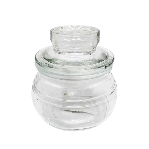 Pote de Vidro 150ml C/ Tampa 7,8x8cm PraCaza