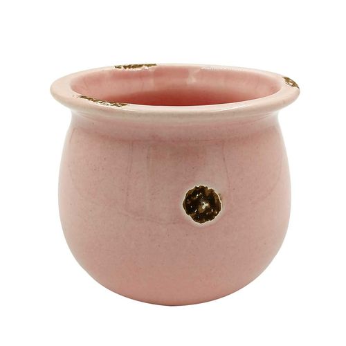 Vaso Decorativo 9x7,5cm em Cerâmica Livon
