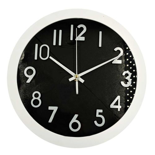Relógio de Parede Decorativo 25cm em Plástico Livon