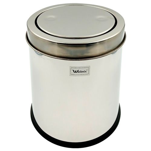 Lixeira C/ Tampa Basculante 5L em Aço Inox Wellmix