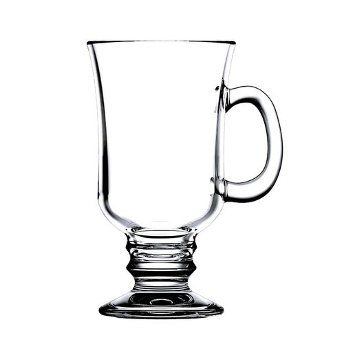 Jogo de Caneca Irish Coffee 4 Peças 250ml em Vidro Kehome