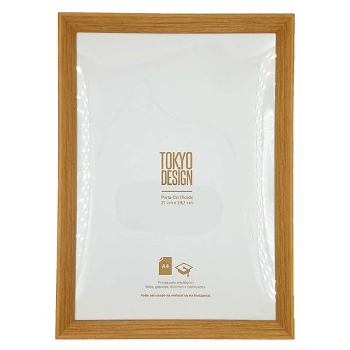 Porta Retrato Furnas Certificado A4 em MDF Tokyo Design