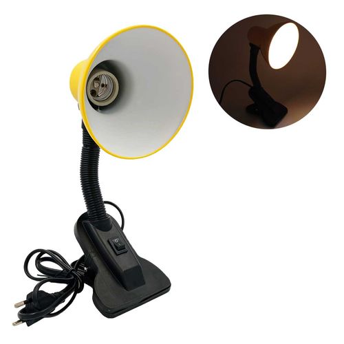 Luminária de Mesa C/ Pregador Bivolt em Plástico Imporiente