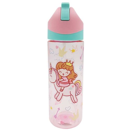Garrafa Infantil C/ Canudo 600ml em Plástico Interponte