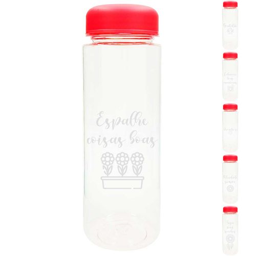 Garrafa C/ Frase 500ml em Plástico Livon