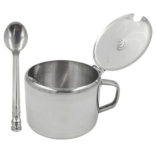 Açucareiro C/ Colher 9,5x6,5cm em inox Kehome
