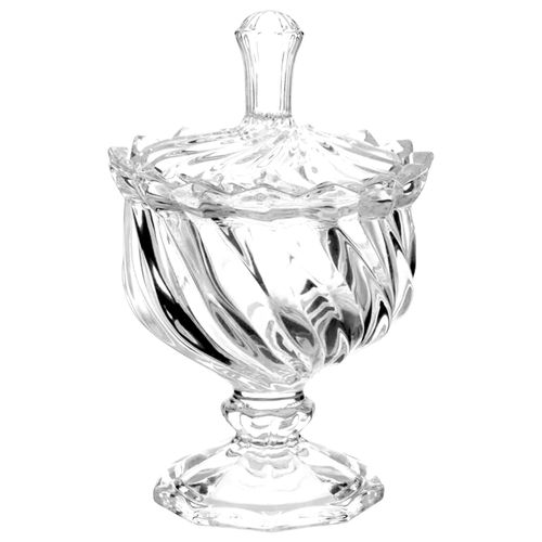 Potiche Mireya Decorativo 15cm em Vidro Hauskraft