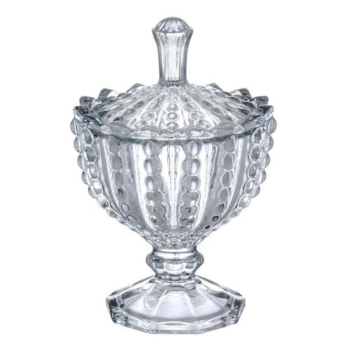 Potiche Isadora Decorativo 15cm em Vidro Hauskraft