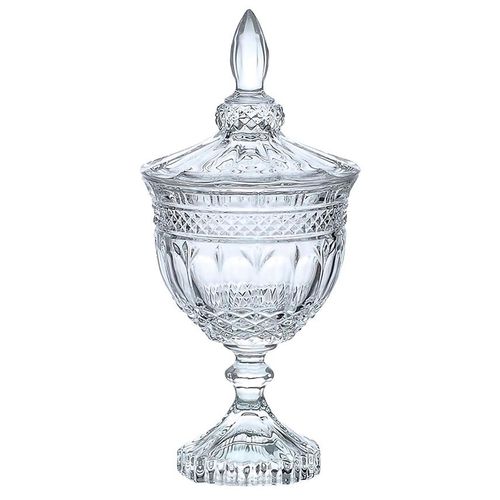 Potiche Patrícia Decorativo 24,5cm em Vidro Hauskraft