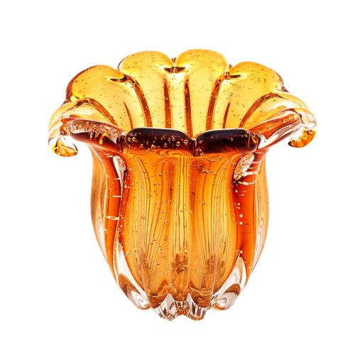 Vaso Italy Decorativo 12,5cm em Vidro Lyor