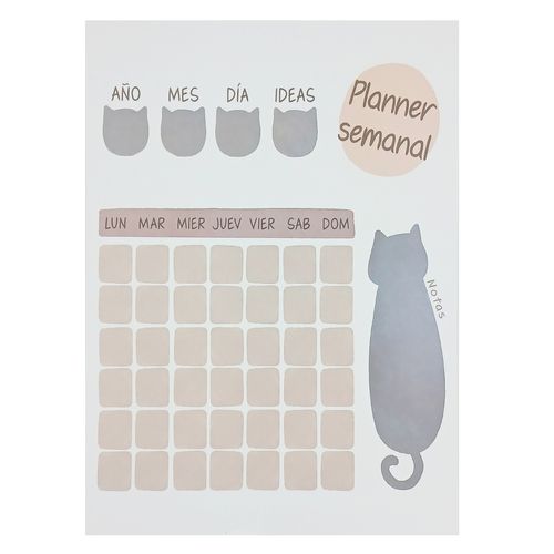 Bloco Planner Semanal 29x21cm em Papel Michael Judi