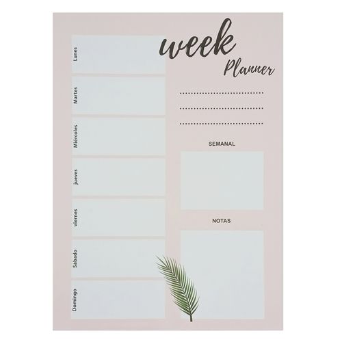 Bloco Planner Semanal 29x21cm em Papel Michael Judi