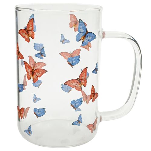 Jogo de Canecas Butterfly 2 Peças 280ml em Vidro Wolff