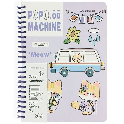 Caderno de Anotação Gatinho 20,5x14,5cm em Papel Michael Judi