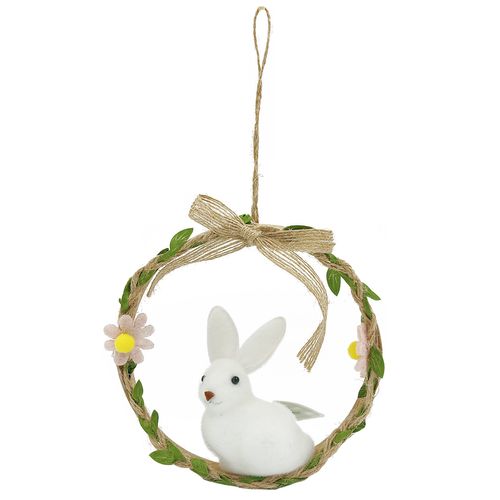 Guirlanda de Páscoa Decorativa 12,5cm em Poliéster Multiart