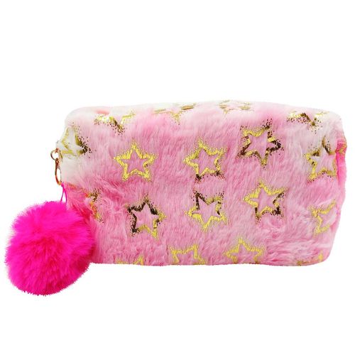 Nécessaire de Pelúcia Estrela 18x11cm em Poliéster Interponte