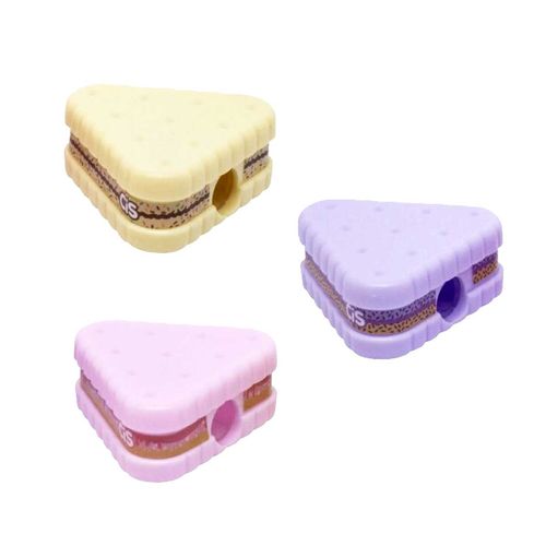 Apontador Biscoito 12 Peças em Plástico Cis