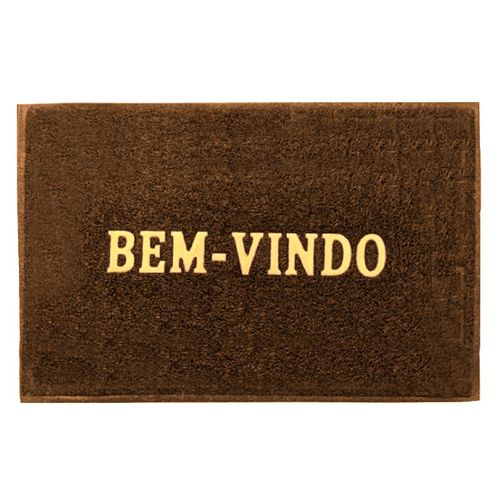 Capacho Seja Bem Vindo 58x38cm em Poliéster Livon