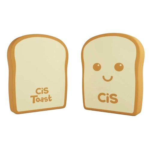 Jogo de Borrachas Fantasia Toast 4 Peças 3,5cm em Plástico Cis