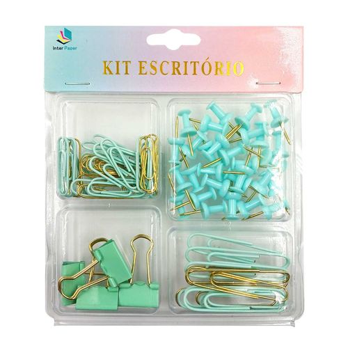 Kit Escritório Color 4 Modelos em Metal Interponte
