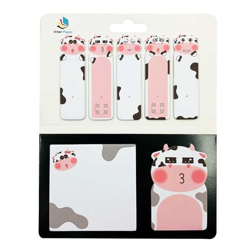 Bloco De Anotação Bichinhos Auto Adesivo 7 Peças Em Papel Interponte