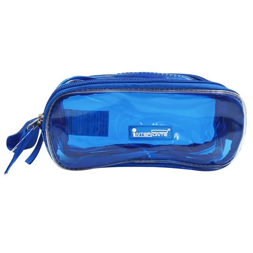 Estojo Neon C/ 2 Divisórias 20x9cm em Plástico Interponte