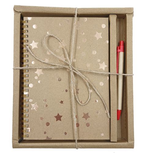 Bloco de Anotação+ Caneta 80 Folhas 22x15,5cm em Papel Interponte