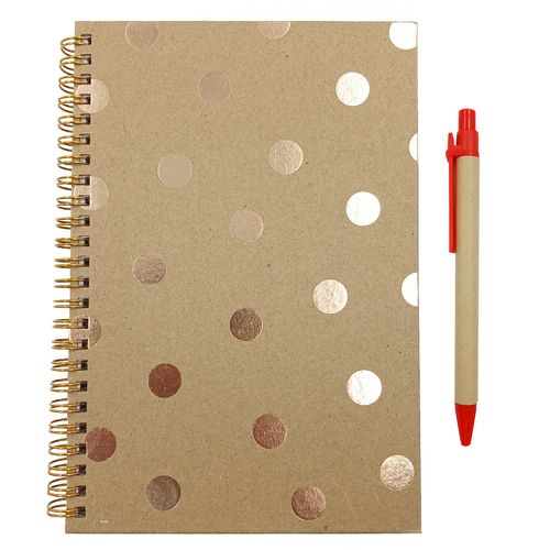 Bloco de Anotação+ Caneta 80 Folhas 22x15,5cm em Papel Interponte