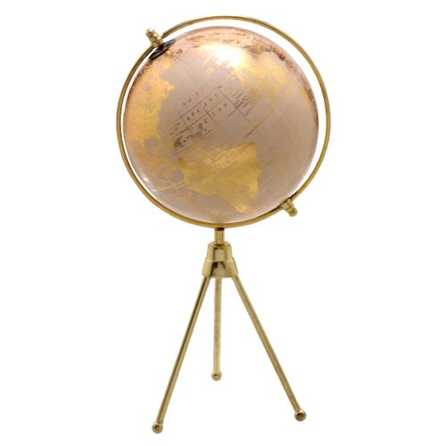 Globo Decorativo 35x18cm em Metal e Plástico Mabruk