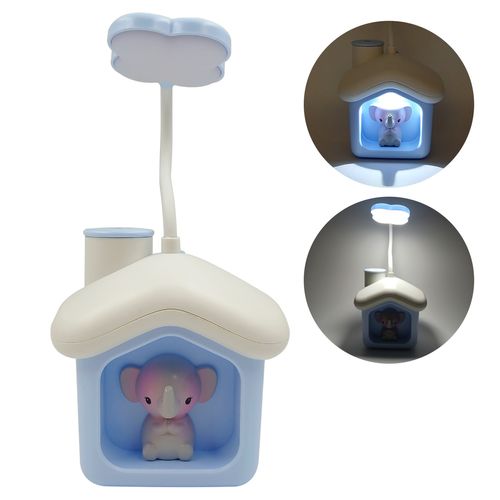 Luminária de Mesa Casinha LED 30,5cm em Plástico Interponte