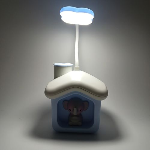 Luminária de Mesa Casinha LED 30,5cm em Plástico Interponte