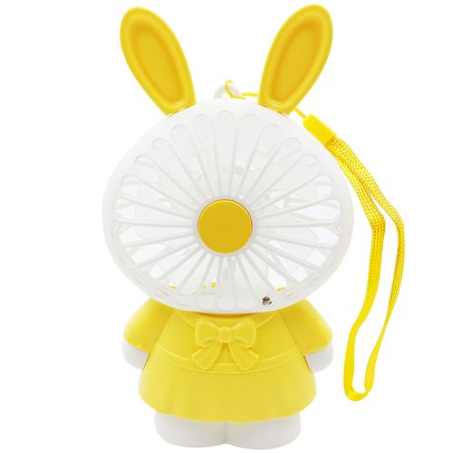Mini Ventilador Portátil Coelho 15,5x9cm Em Plástico Interponte