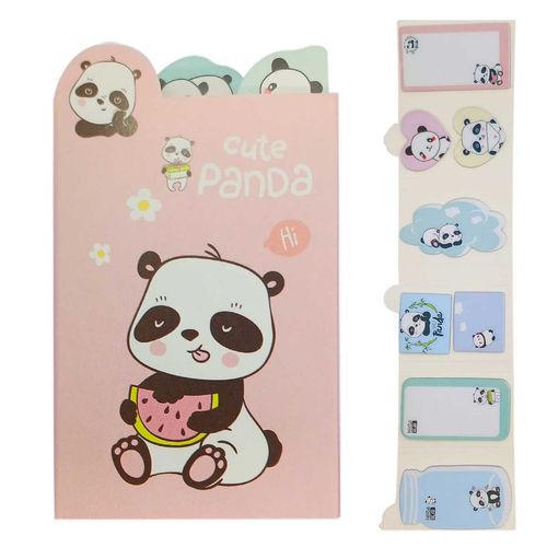 Bloco De Anotação Auto adesivo Panda Em Papel Livon