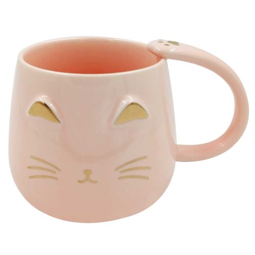 Caneca Gato 9x8cm em Porcelana World Classic