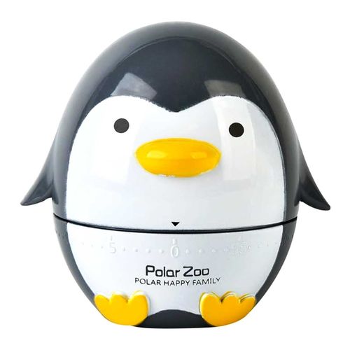 Timer P/ Cozinha Pinguim 7x7cm em Plástico Kehome